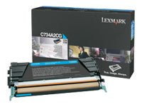 Lexmark Toner C734/X734 – cyan, 6000 Seiten