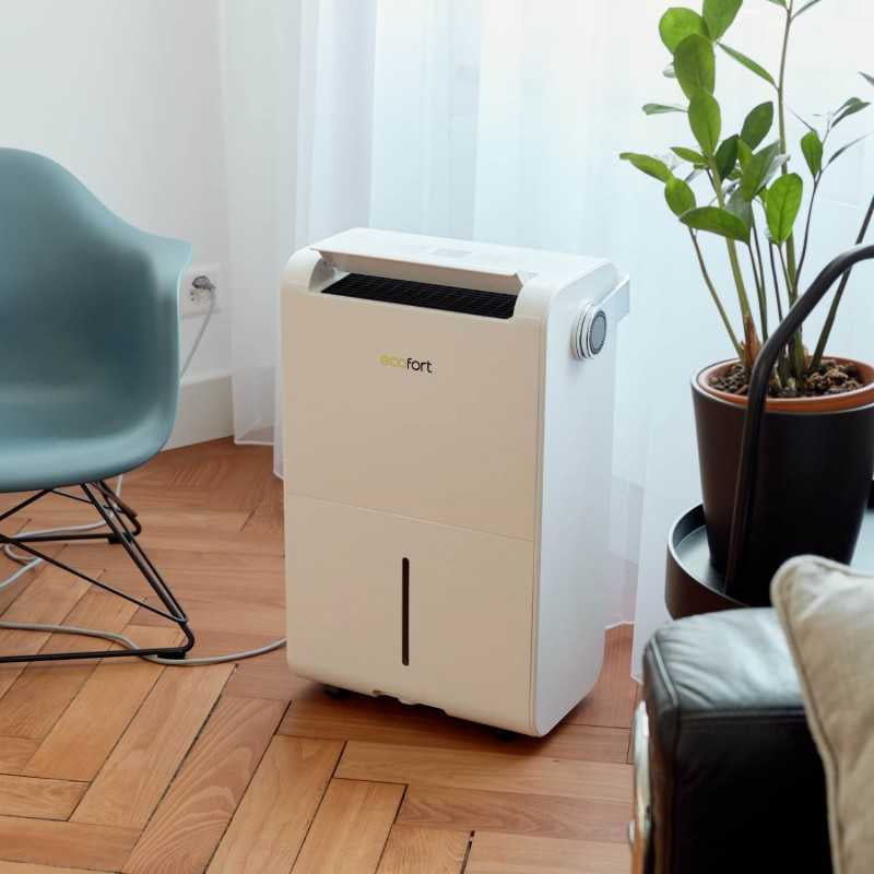 Ecofort Luftentfeuchter ecoQ 35L – 35 L/24 h, bis 85m², Tank 6 l, Hygrostat