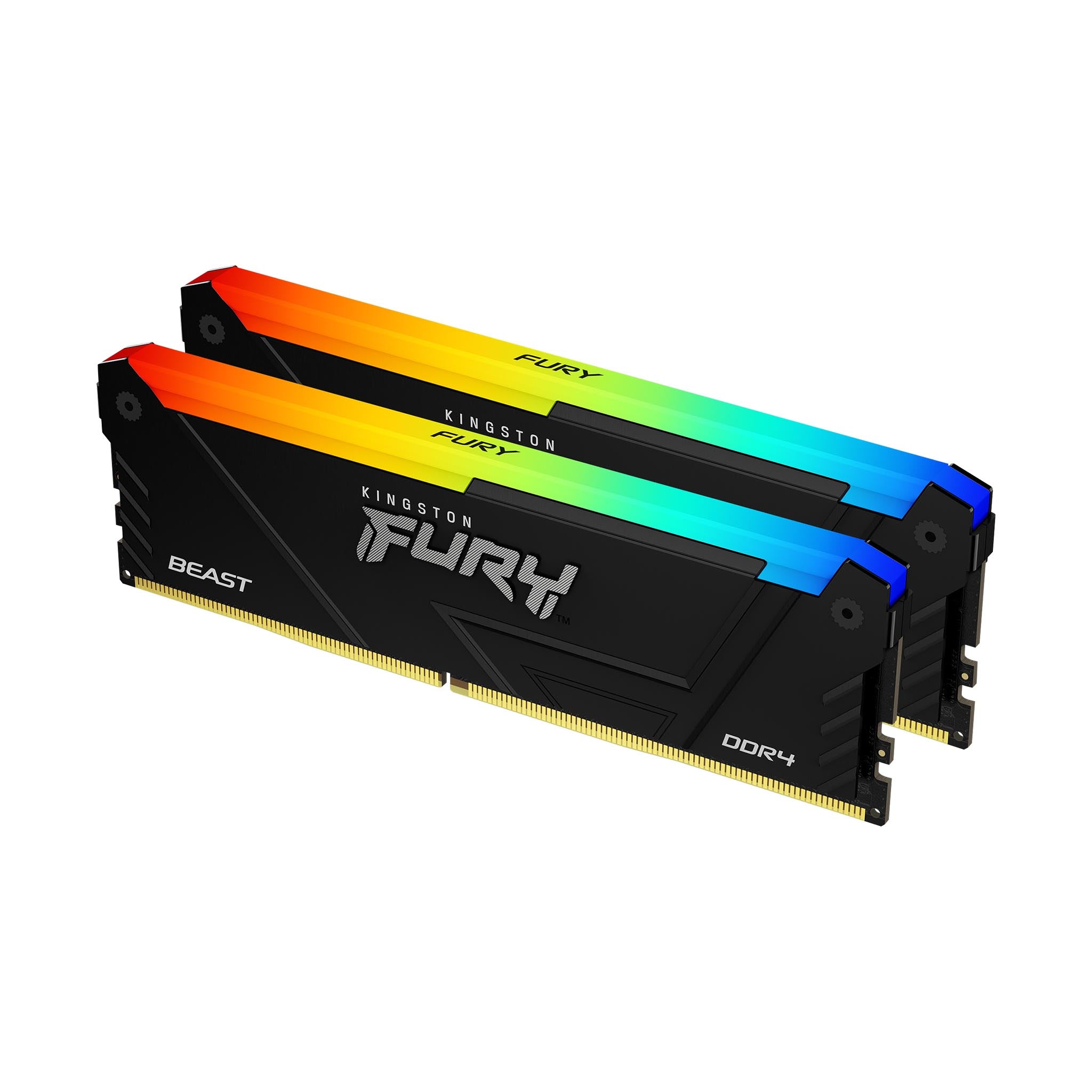 Kingston Technology Kingston FURY Beast RGB – 32 GB (2×16 GB), DDR4 3600 MT/s, CL18, 288-poliger DIMM