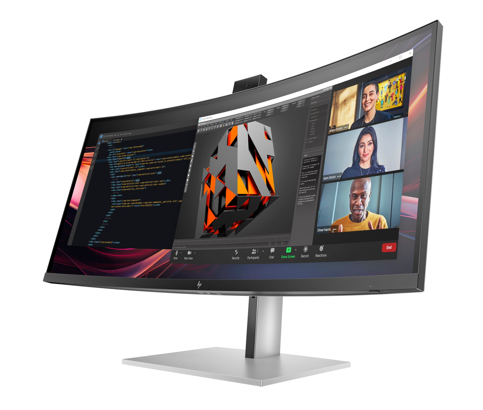 HP Series 7 Pro 734pm – Monitor, 34", 2560 × 1440 (WQHD)