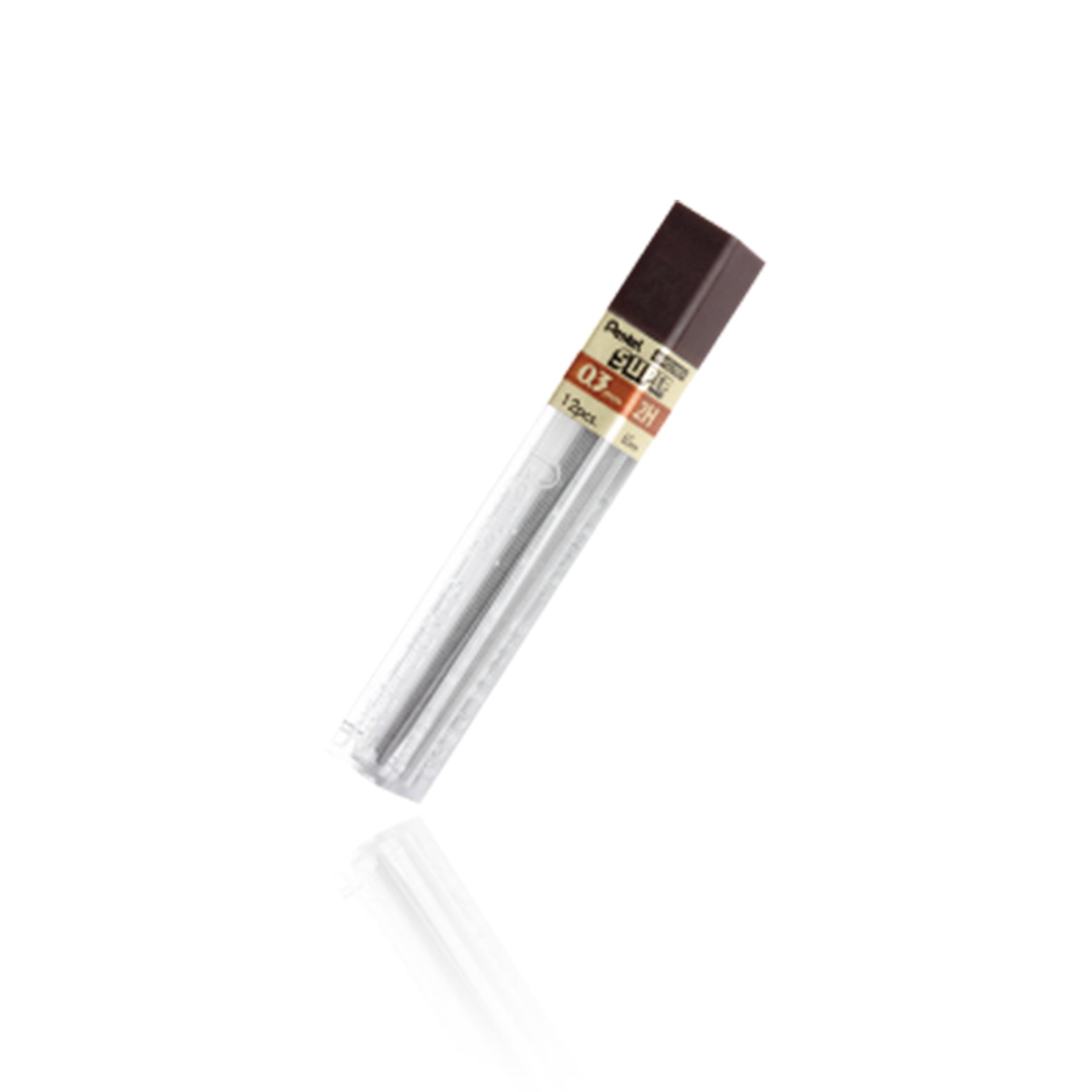 Pentel 300-4H Zirkelminen – Grau, 0,3 mm, 12er-Pack