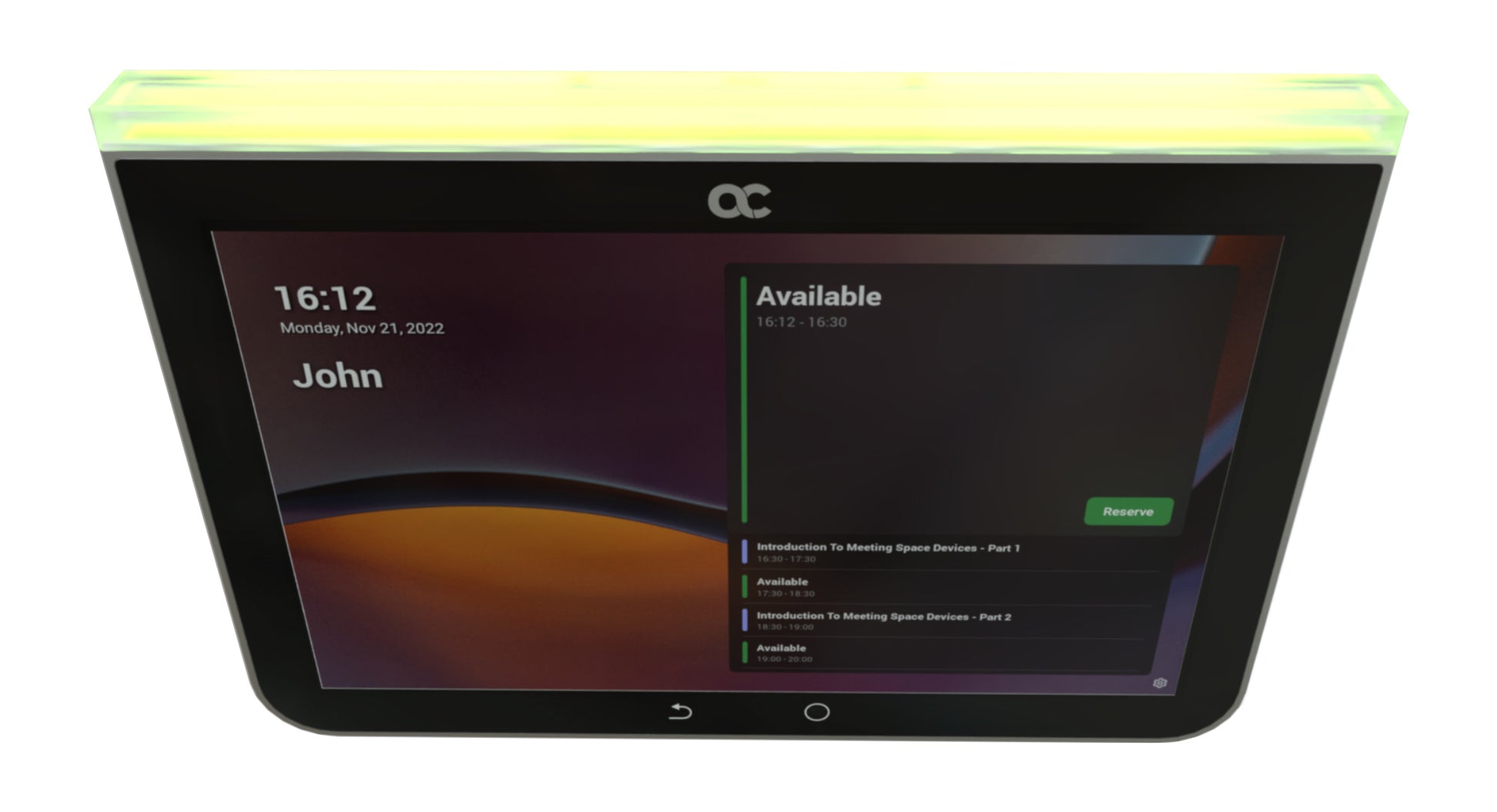 AudioCodes RX Panel Touch Scheduler – Touchpanel – 8,0", WLAN/LAN/PoE, Schwarz, für Microsoft Teams Rooms