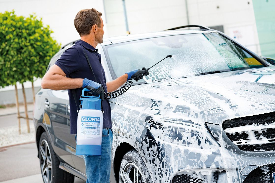 GLORIA Drucksprüher FoamMaster FM 30 – 3 l, blau/weiss, Kunststoff