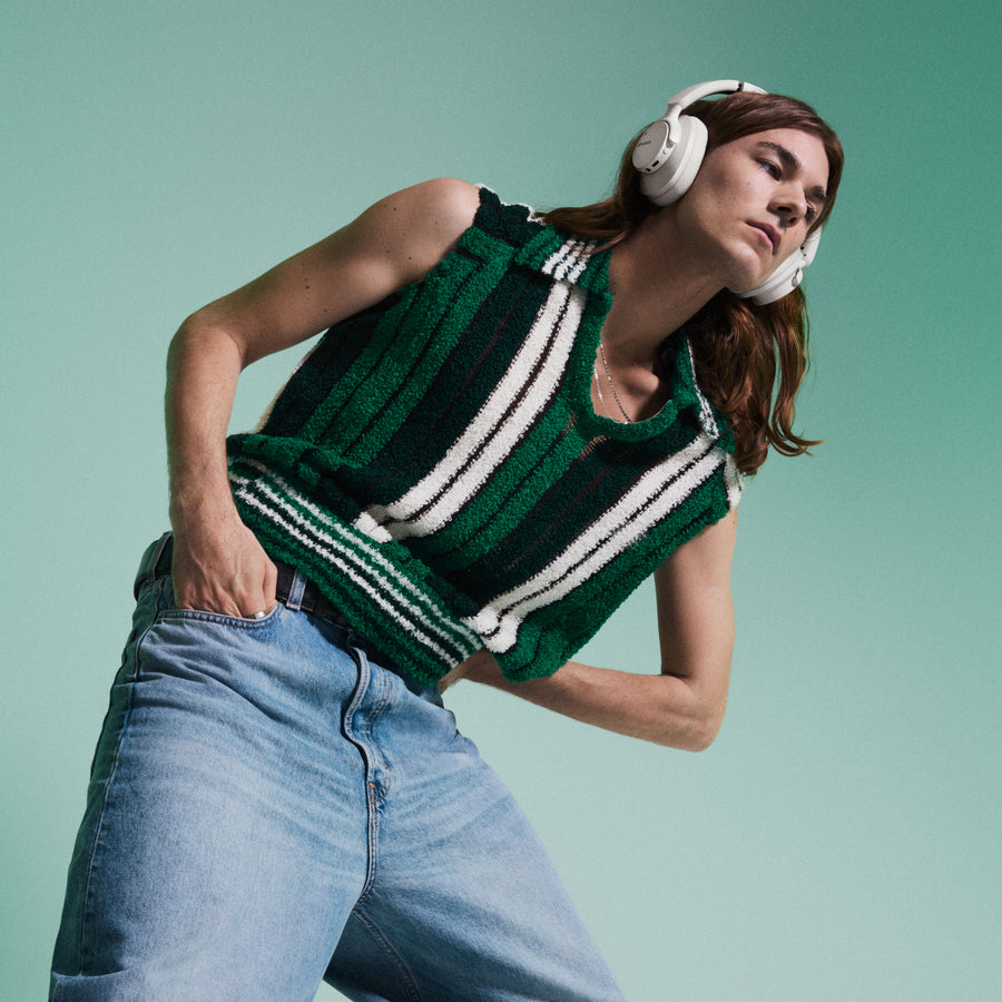Urbanista Valencia On-Ear Kopfhörer – Kabel + BT, ANC, Weiss, BT 5.3