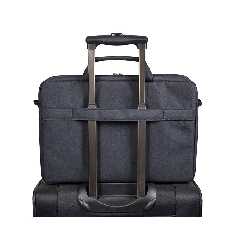 Port Designs Sydney Notebook-Tasche bis 14" – Gepolstertes Laptopfach, Abnehmbarer Schultergurt – Schwarz