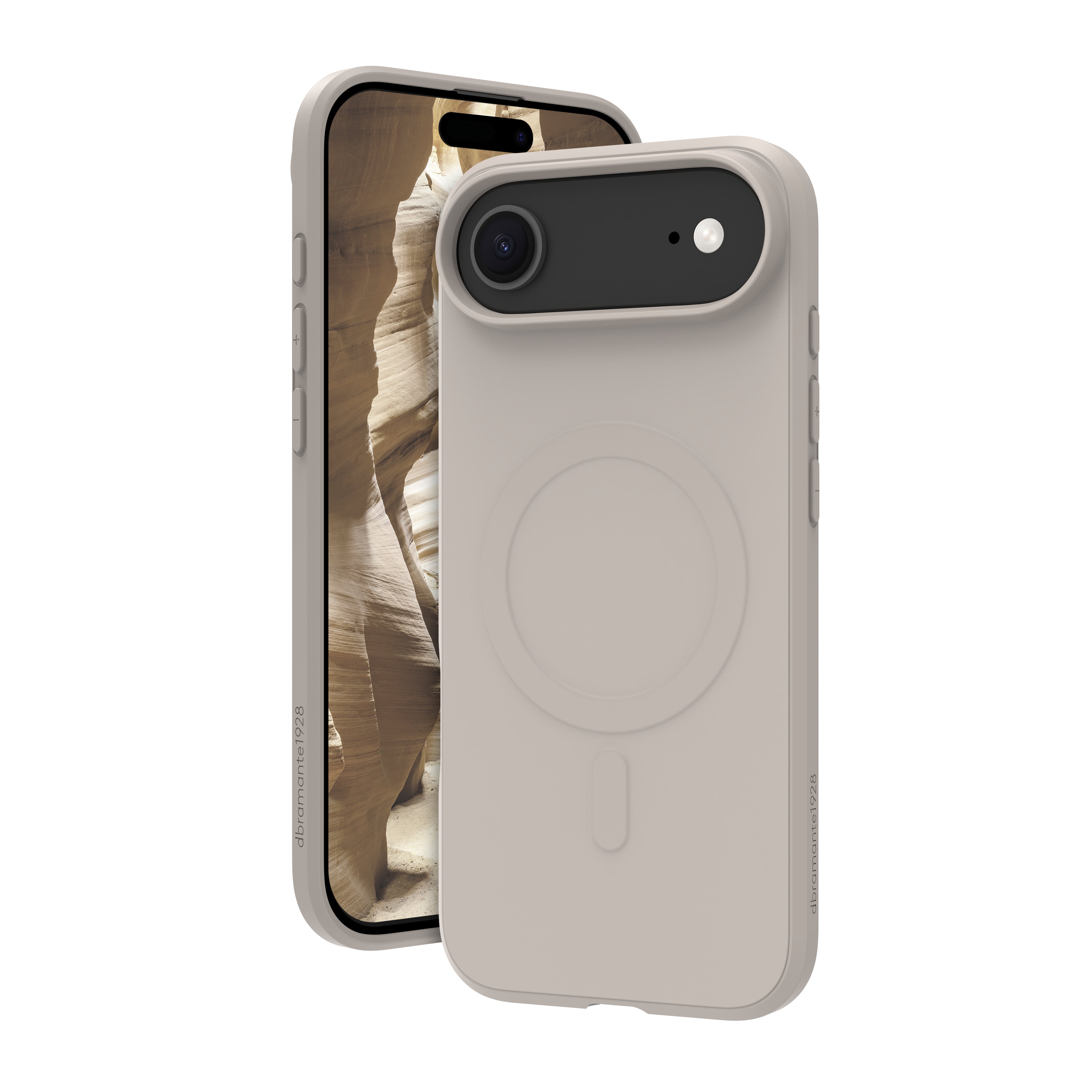 dbramante1928 Greenland Pro MS Backcover – für Apple iPhone Air, mit Kartenfach, Kunststoff, Sandstone