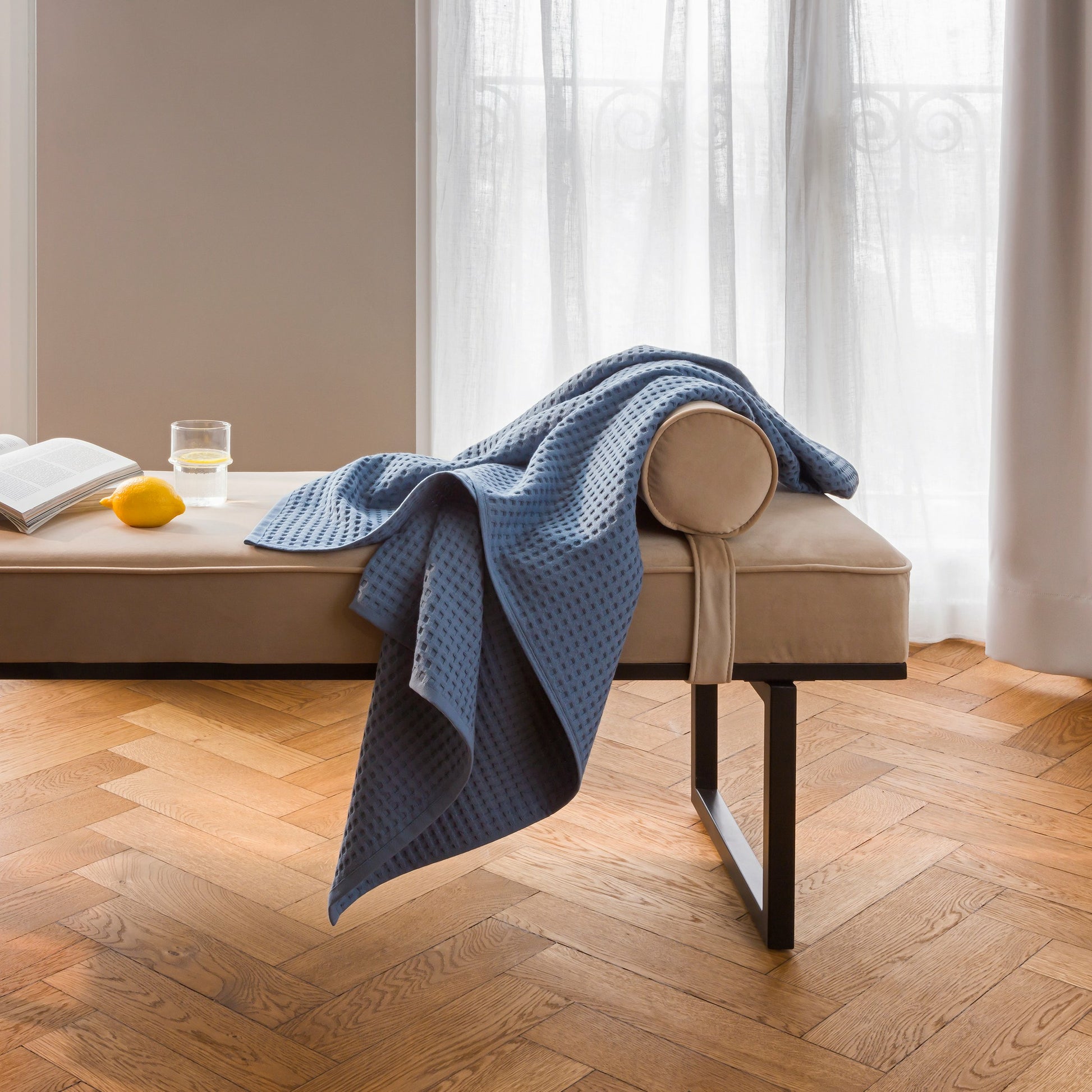 Möve Piqué Duschtuch – 70 × 140 cm, Grau, 100% Baumwolle, 350 g/m², OEKO-TEX