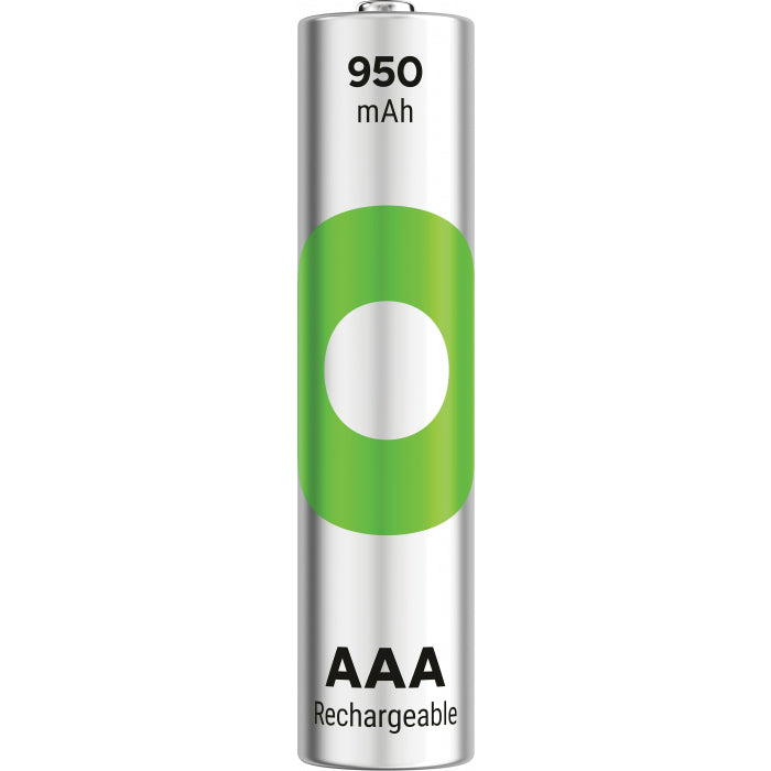 GP Batteries AAA Akkus, Nickel-Metallhydrid (NiMH), 950 mAh, 1,2 V, 4 Stk.