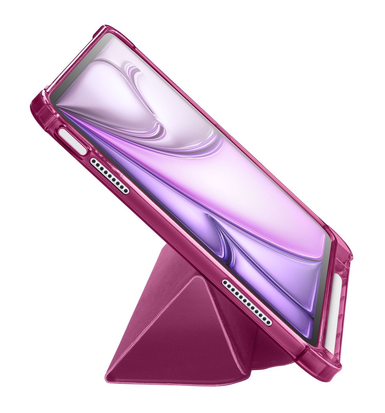 Cellularline Notebook-Schutzhülle – für iPad Air 11 (M2/2024), Stoßschutz, Kunstleder, Rosa
