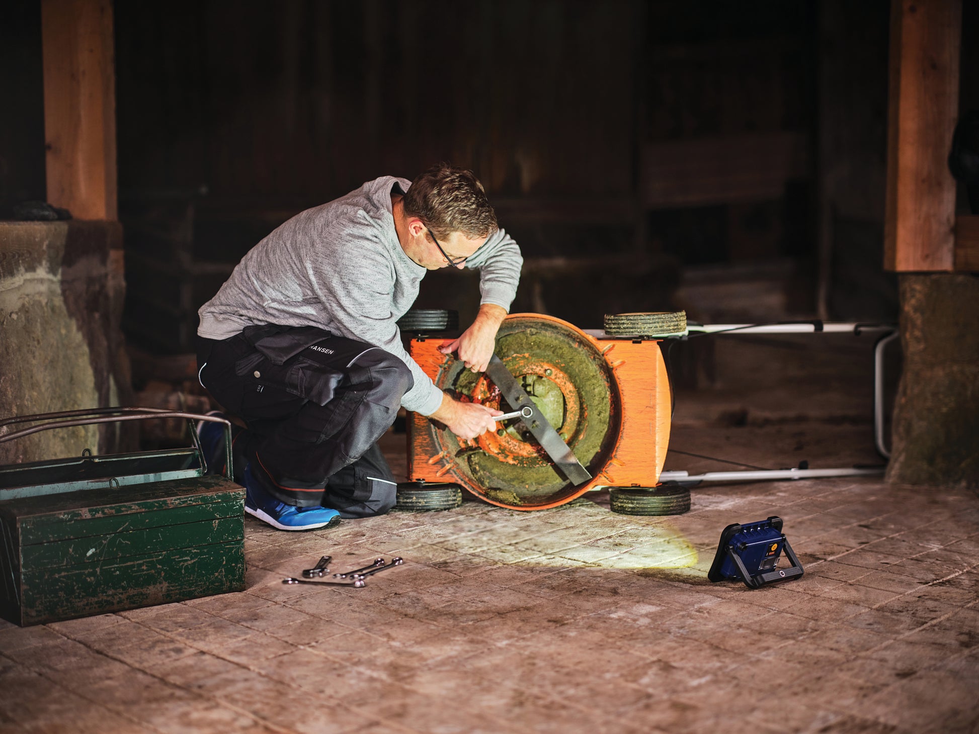 Rapid Arbeitsleuchte – 1000 lm, Akku, IP65, dimmbar – Blau