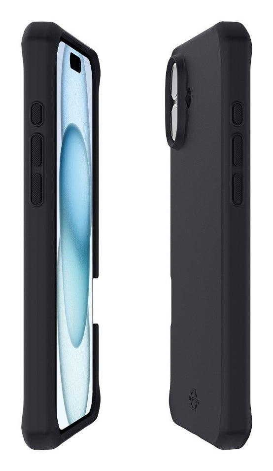 Mobilis Backcover SPECTRUM_R – für Apple iPhone 16 – schwarz, matt