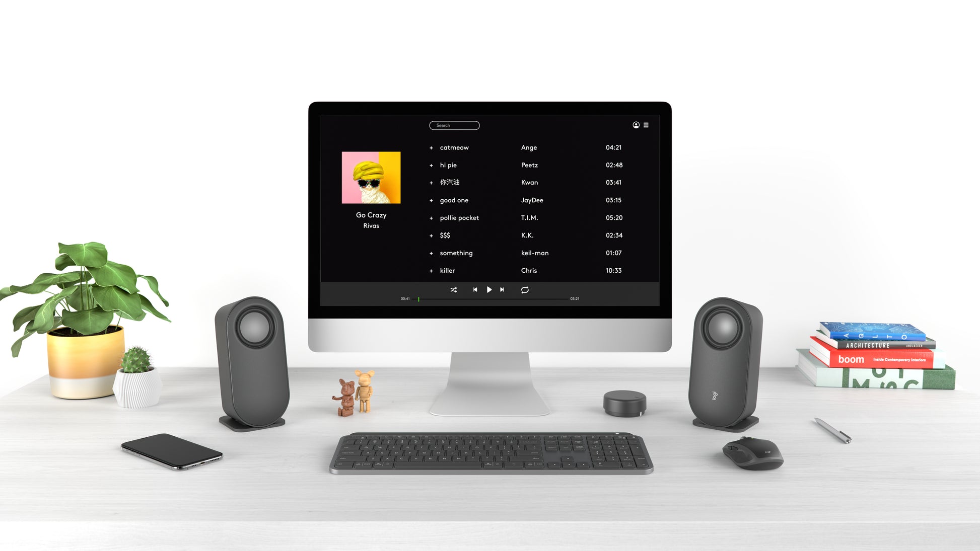 Logitech Z407 – PC-Lautsprecher-Set – mit Subwoofer, Bluetooth, kabelgesteuerte Steuerung, Graphit