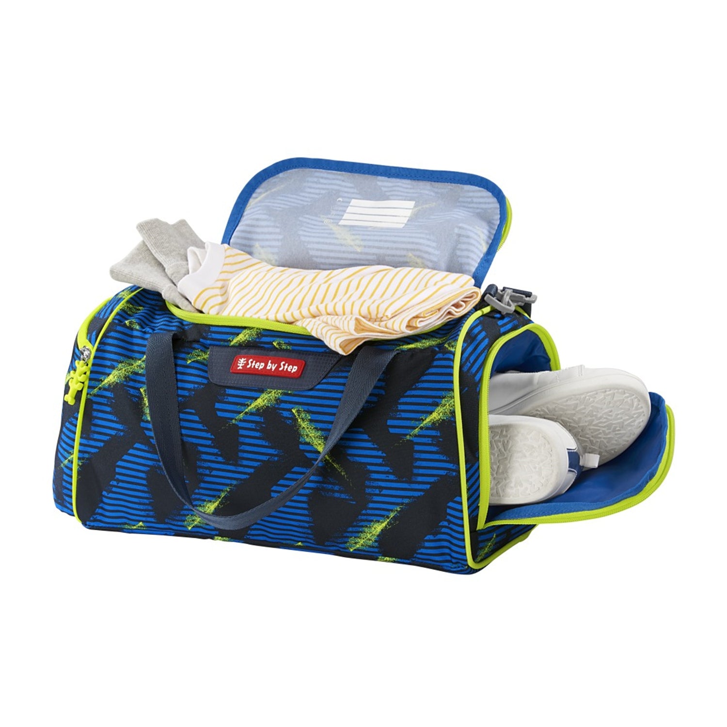Step by Step Sporttasche – 13 l, Motiv Police Car Cody, mit Schultergurt, wasserabweisend, 38 × 20 × 23 cm