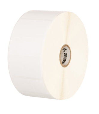 Zebra Druckeretiketten, 38 mm × 13 mm, Polyester, permanent selbstklebend