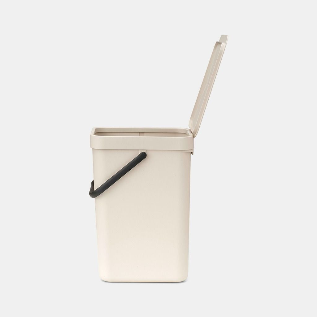 Brabantia Recyclingbox – 12 l – Kunststoff, rechteckig – Beige