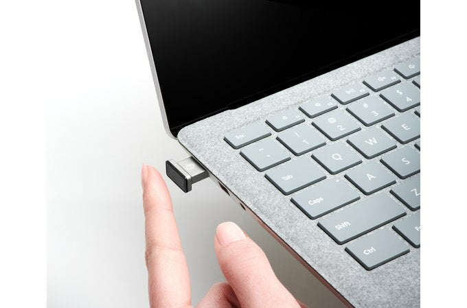 Kensington VeriMark IT – Fingerabdrucksensor (USB), Windows Hello, Silber, für Windows
