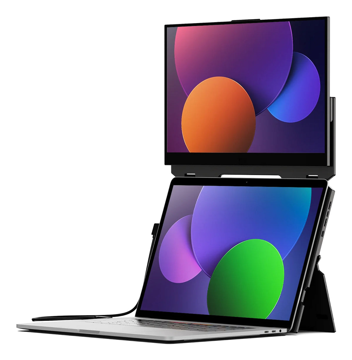 Mobile Pixels Duex Float – Portabler Monitor, 15,6", IPS, Touch, 60 Hz, 250 cd/m², USB-C, HDMI, Schwarz