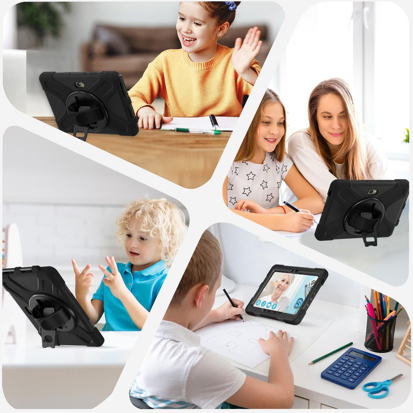 eSTUFF AUSTIN Defender Tablet-Hülle für Samsung Galaxy Tab Active5 – Schwarz