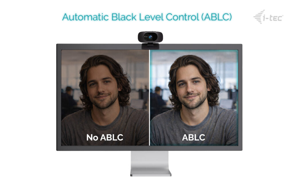 i-tec SOLOMON 300 Webcam – 4K Ultra HD, 60 fps, Sichtschutz, USB – Schwarz