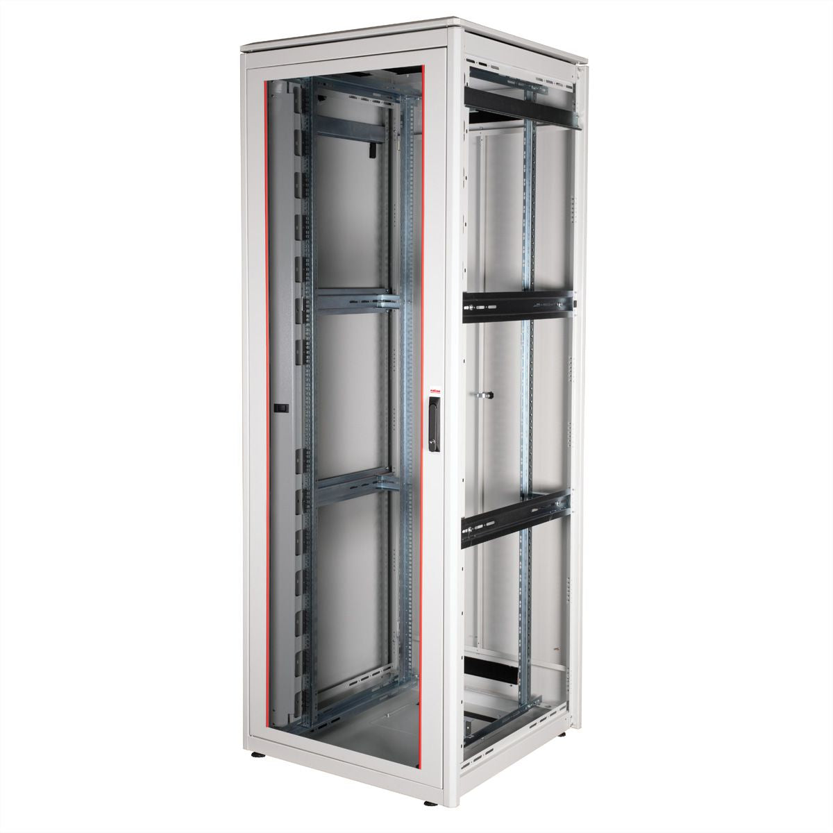 ROLINE Pro – 19" Netzwerkschrank 47U, IP20, abschliessbar, 800 × 800 × 2276 mm, lichtgrau, Stahl