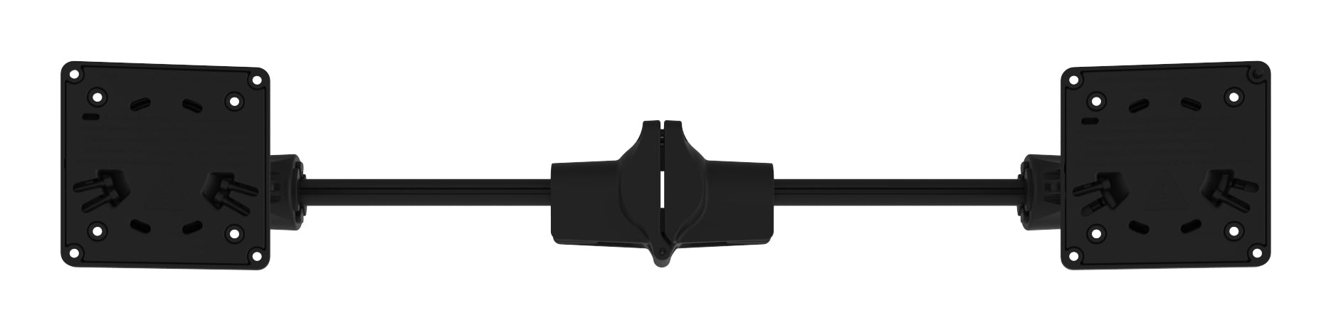 R-Go Tools Smartbar – Monitorarm Tischhalterung – 2 Monitore – 24–26" – VESA 75×75/100×100 mm – bis 8 kg pro Monitor