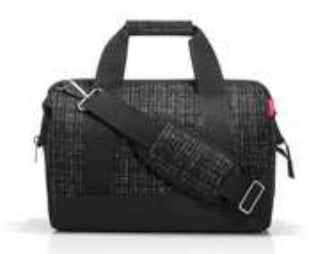 Reisenthel allrounder M – Umhängetasche, 18 l, Polyester, Bouclé Schwarz, 40 × 33,5 × 24 cm