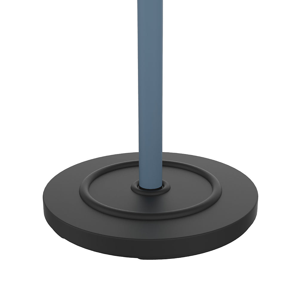 Unilux ACCUEIL Garderobenständer mit 8 Haken – mit Schirmhalter – Stahl – Blau – 1'750 mm