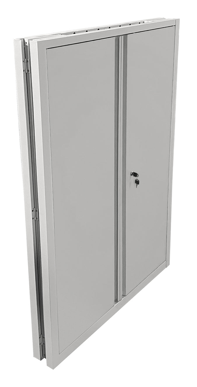 Phoenix Safe Co. SCF1491GGK – Aktenschrank, 3 Regale, abschliessbar, Stahl, 915 × 370 × 1400 mm, Grau