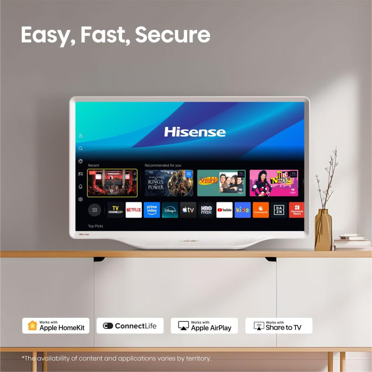 Hisense 43S5DQ – 43" QLED TV – 4K UHD – VIDAA Smart OS – 60 Hz – Dolby Vision