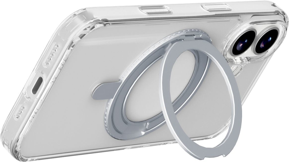 Cellularline Backcover – für Apple iPhone 17 – transparent – Kunstleder – MagSafe-kompatibel