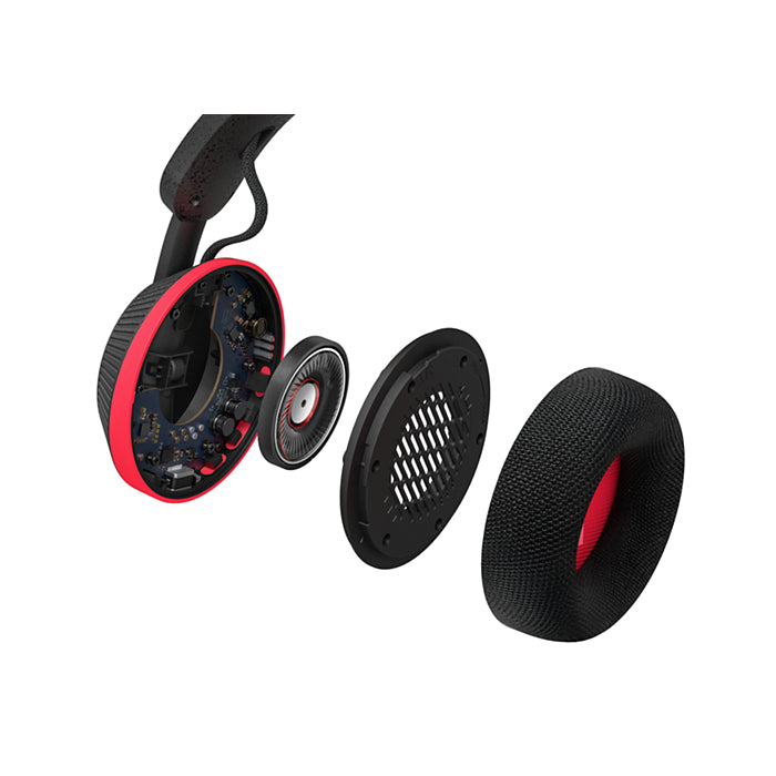 Philips TAA6219BK – On-Ear Bluetooth Kopfhörer – spritzwassergeschützt, USB-C – Rot – bis 80 h