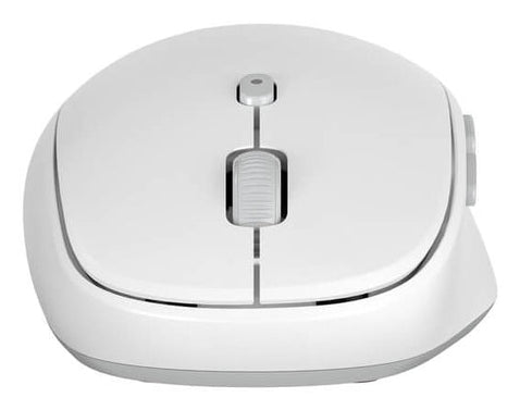 HyperSpace Next HS2100GL Mobile Maus – kabellos, für Rechtshänder, programmierbare Tasten, weiss