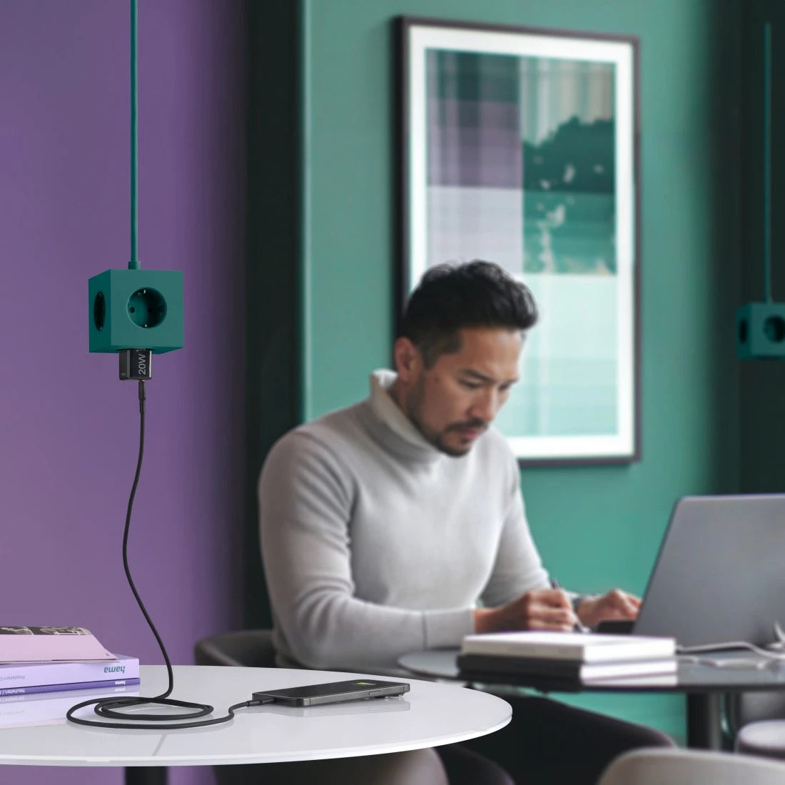 Hama 00201984 USB-Ladegerät 20 W – USB-C×1 – PD 3.0, QC 3.0 – Schwarz
