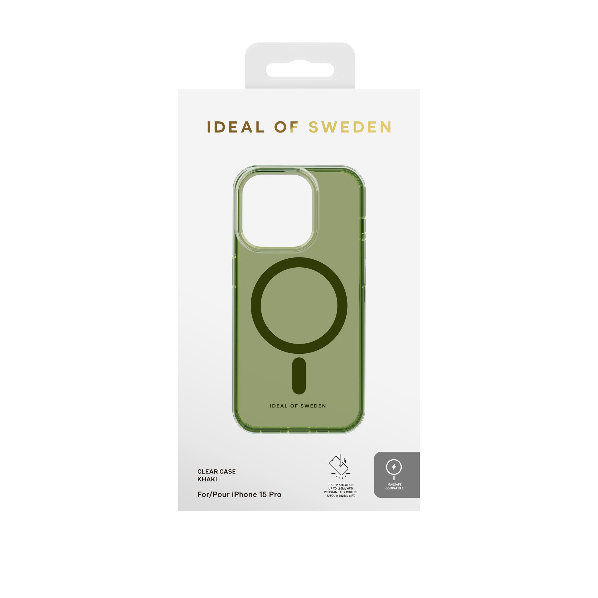 iDeal of Sweden Backcover – für Apple iPhone 15 Pro – MagSafe, PC+TPU, Grün, bis 1,82 m sturzsicher