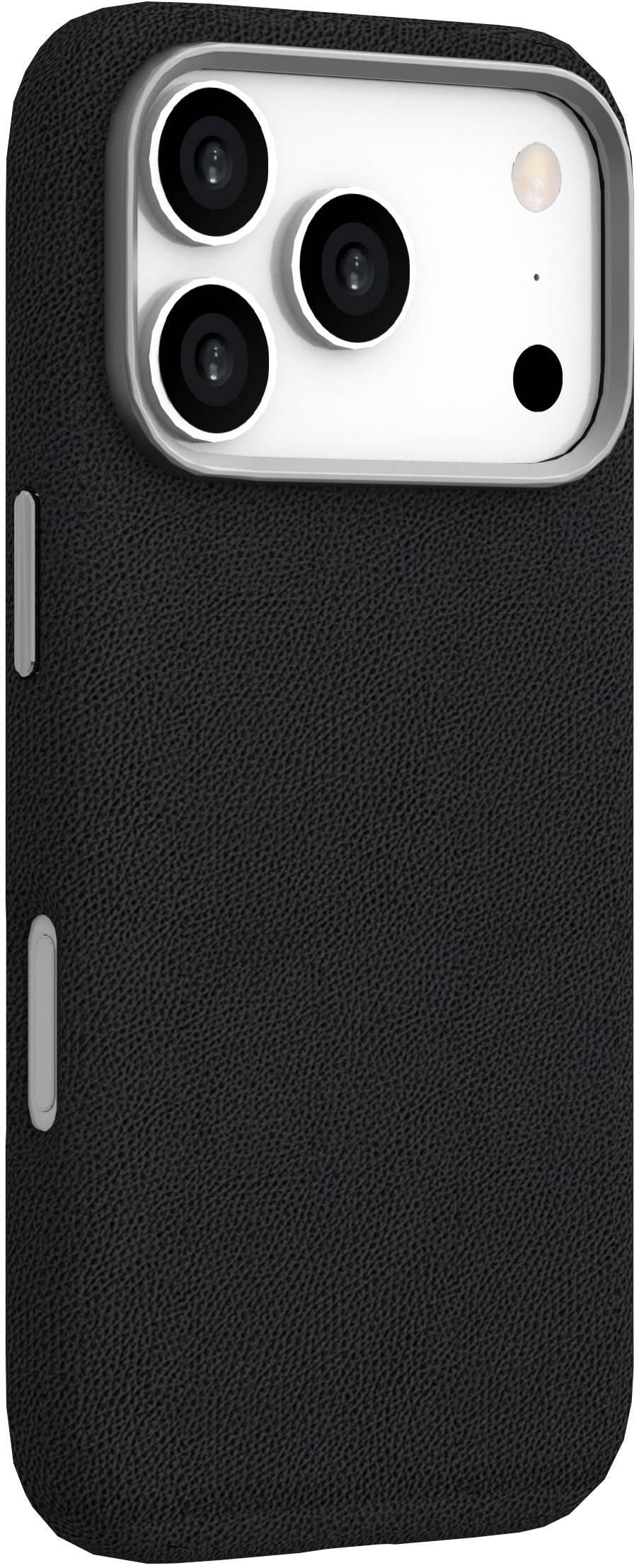eSTUFF INFINITE VENICE Backcover – für Apple iPhone 17 Pro, MagSafe, PU+TPU, Schwarz, bis 1,2 m sturzsicher