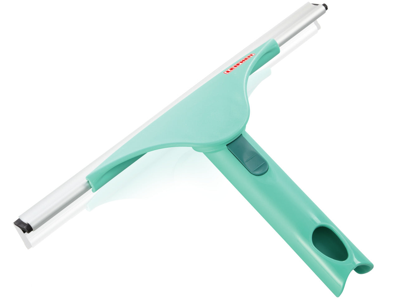 Leifheit Fensterabzieher Powerslide – 28 cm, Edelstahl, Kunststoff, Grün, 1 Stk.