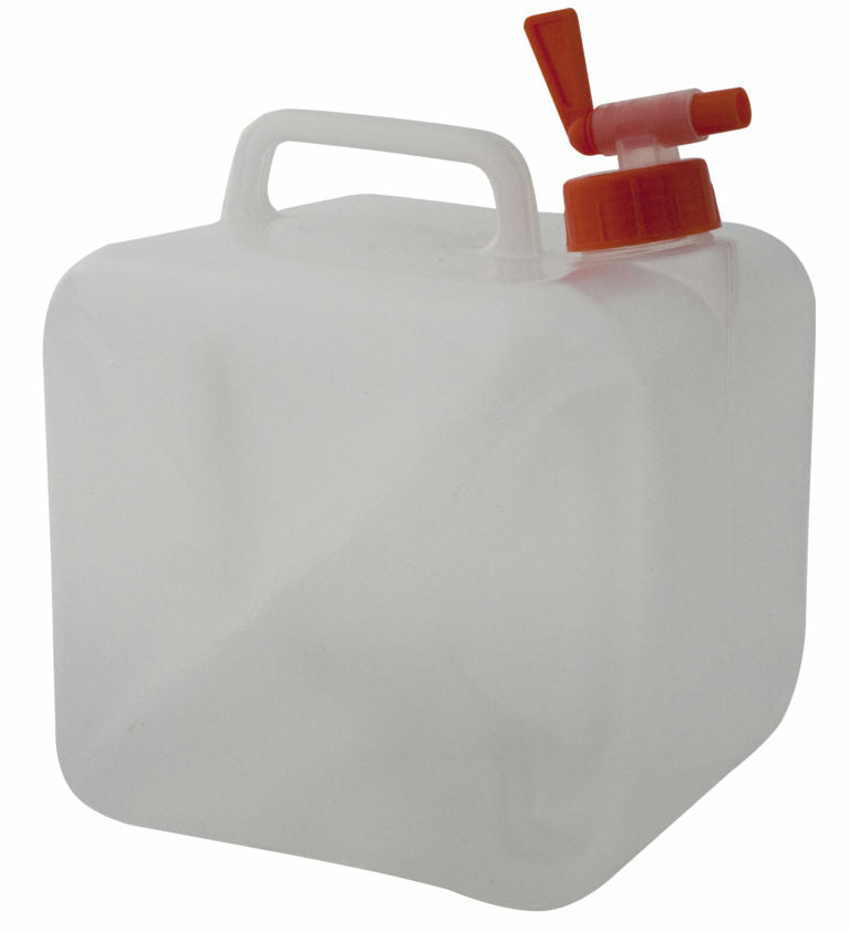 Eurotrail Wasserkanister – 15 l, 250 × 250 × 250 mm, faltbar – weiss – Polyethylen