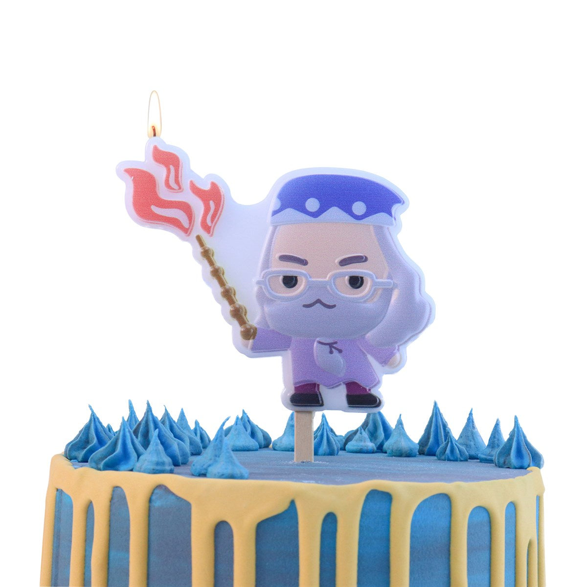 PME Geburtstagskerze Albus Dumbledore – mehrfarbig – 9,5 × 8,5 cm – 1 Stk