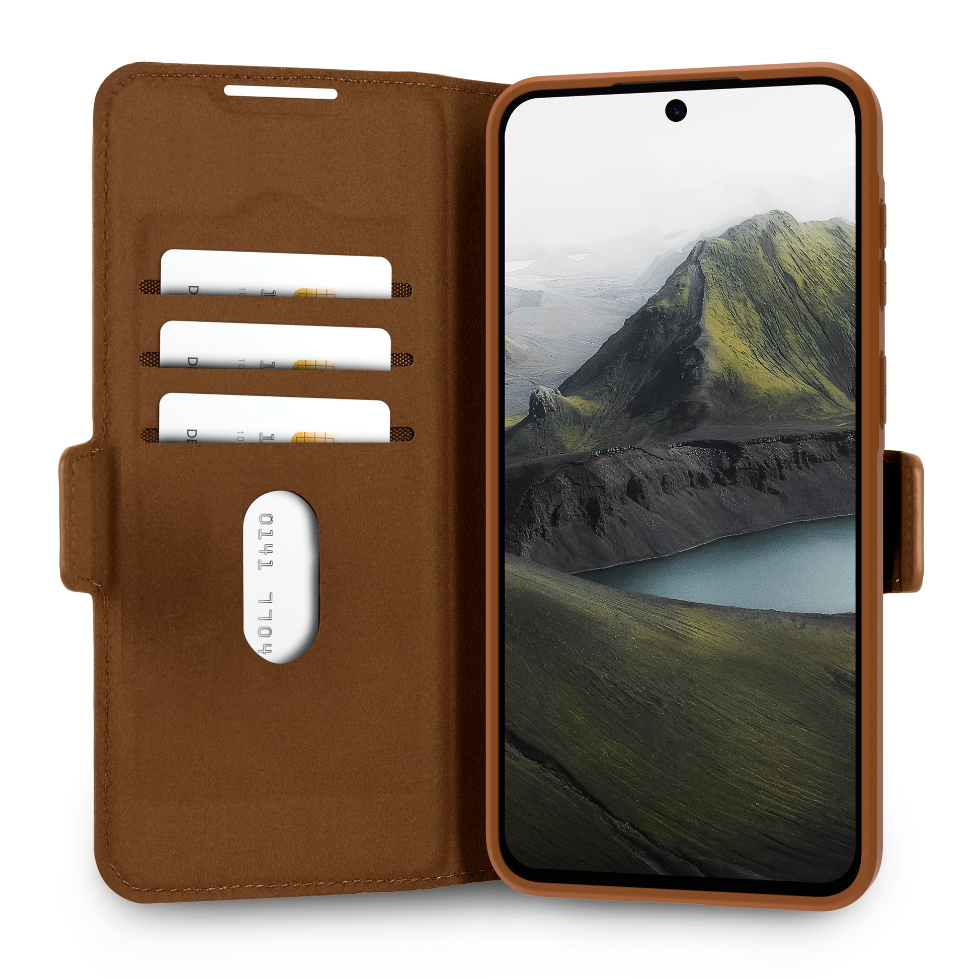 dbramante1928 Oslo Pro Wallethülle – für Samsung Galaxy A57, 5 Kartenfächer, Kunststoff, Dunkelbraun