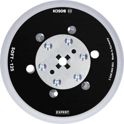 Bosch Stützteller, 125 mm, schwarz, grau