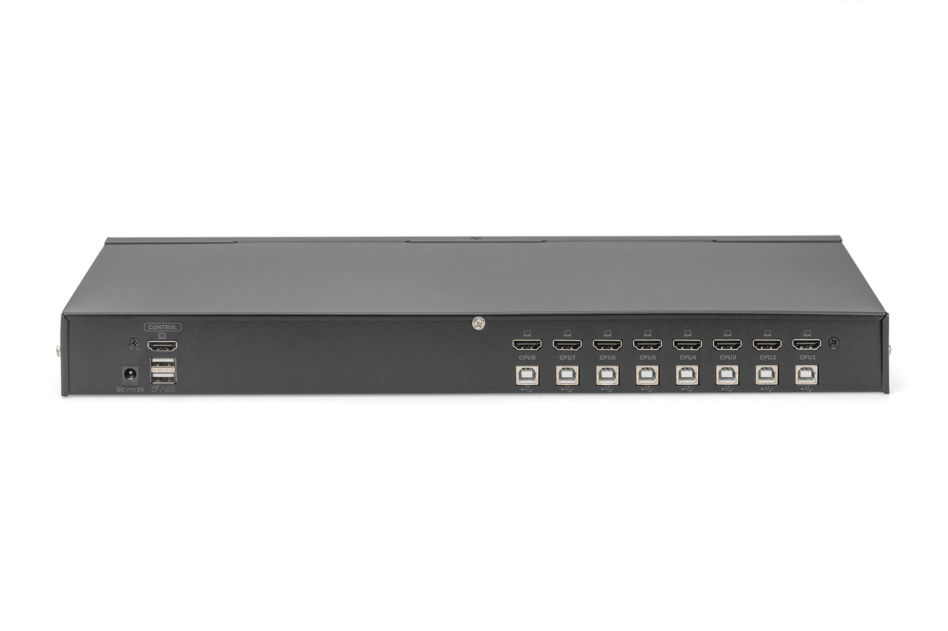 Digitus Single View – KVM-Switch 8×1, HDMI/USB 2.0, 4K (3840 × 2160), Rack-Einbau, OSD