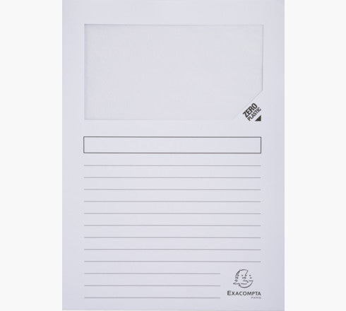 Exacompta Organisationsmappe A4, 130 g/m², weiss – 100 Stück