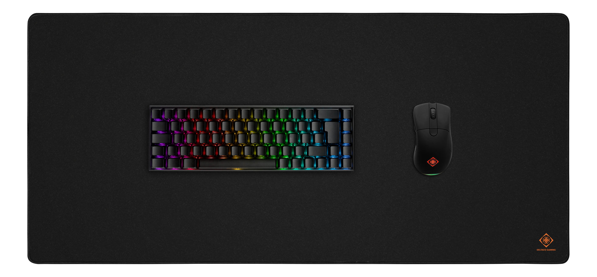 Deltaco Gaming DMP450 – Gaming-Mauspad – 900 × 400 mm, 4 mm, Gummi, Schwarz