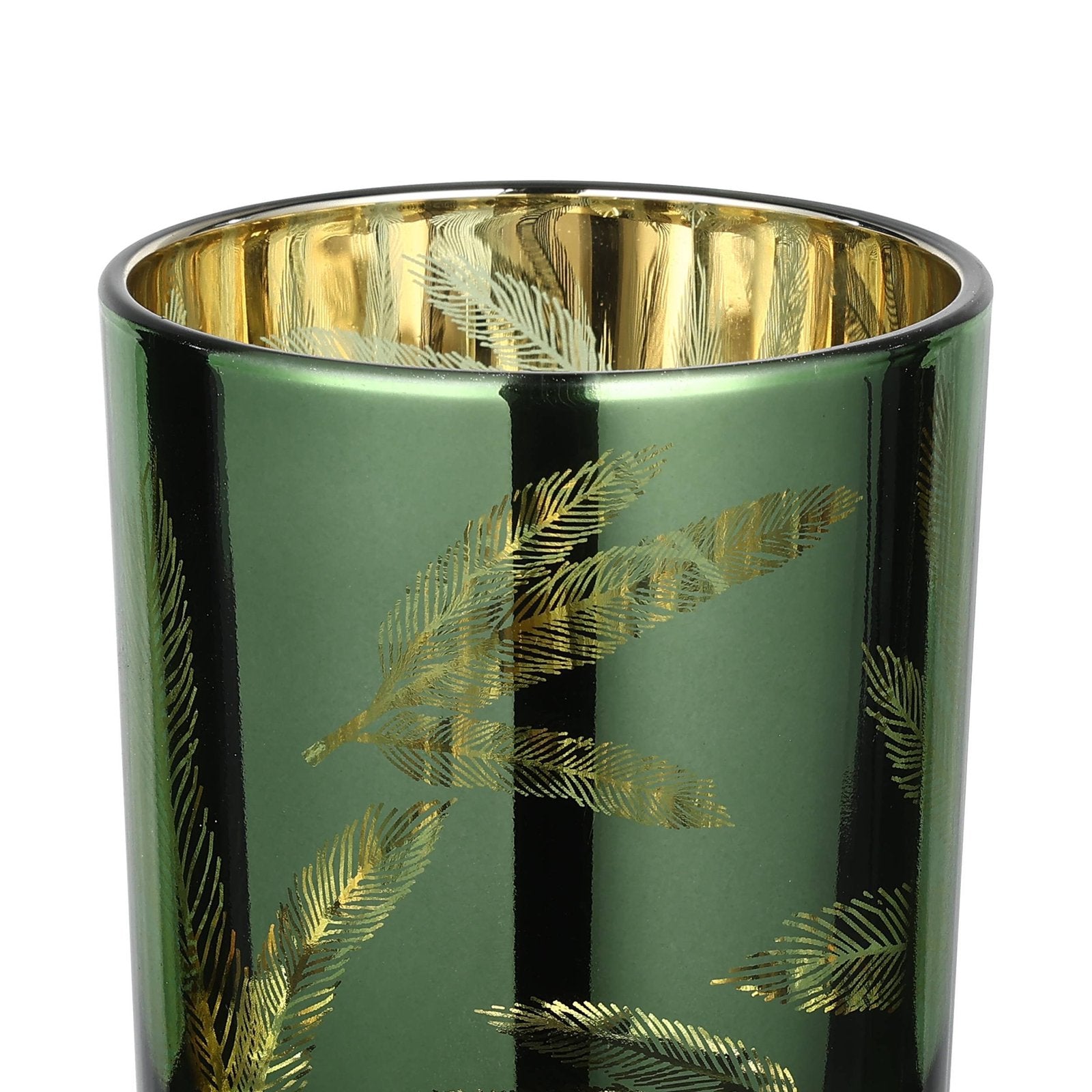 EGLO LUKUT Windlicht – Glas, grün – Ø 8,8 × 10 cm
