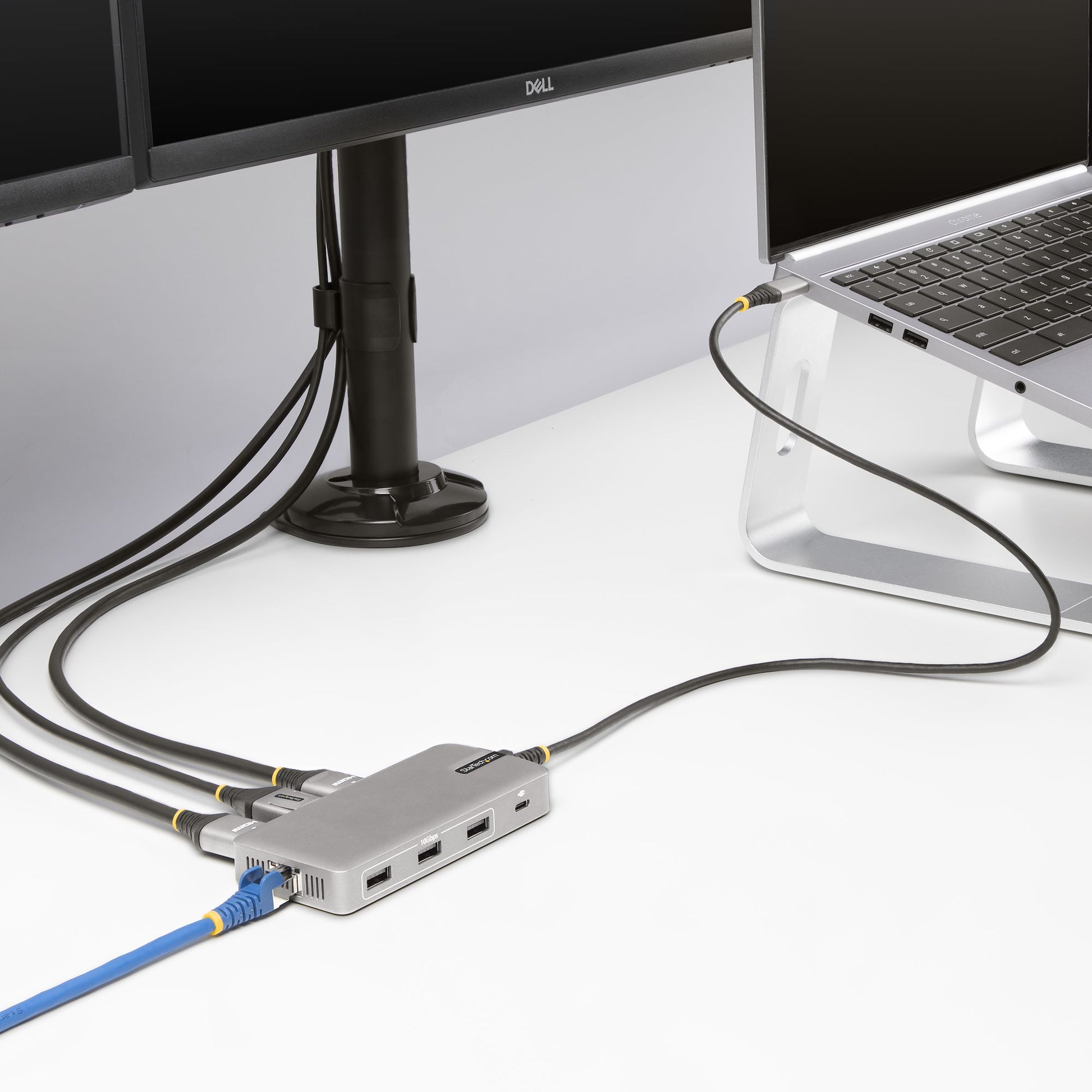StarTech.com Multiport-Adapter – USB-C, 2× DP, 2× HDMI, 3× USB-A, 1× USB-C, 100 W PD, für Windows/ChromeOS