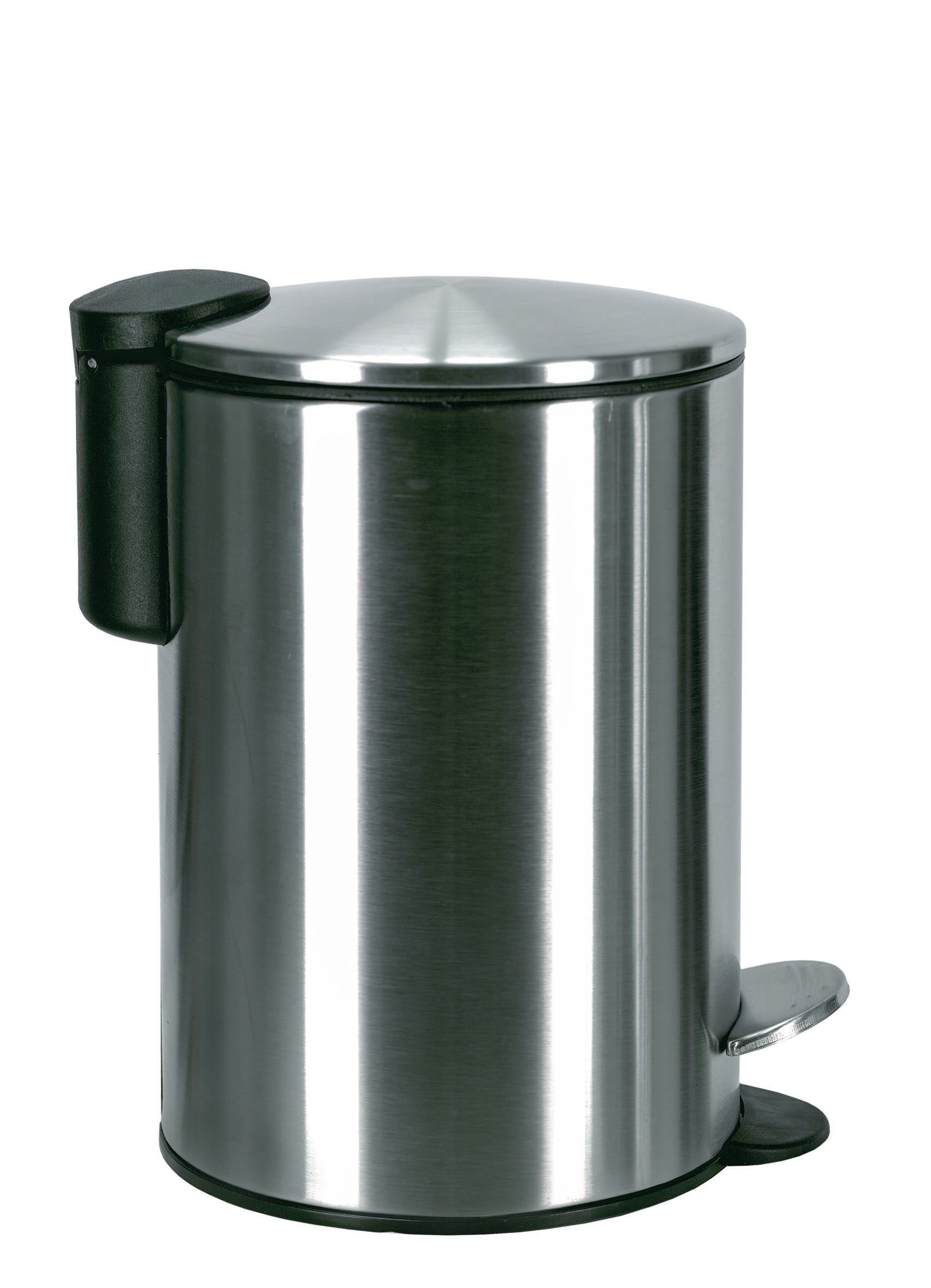 Kleine Wolke Treteimer Silence – 3 l – Metall, Oval – Chrom – Soft-Close