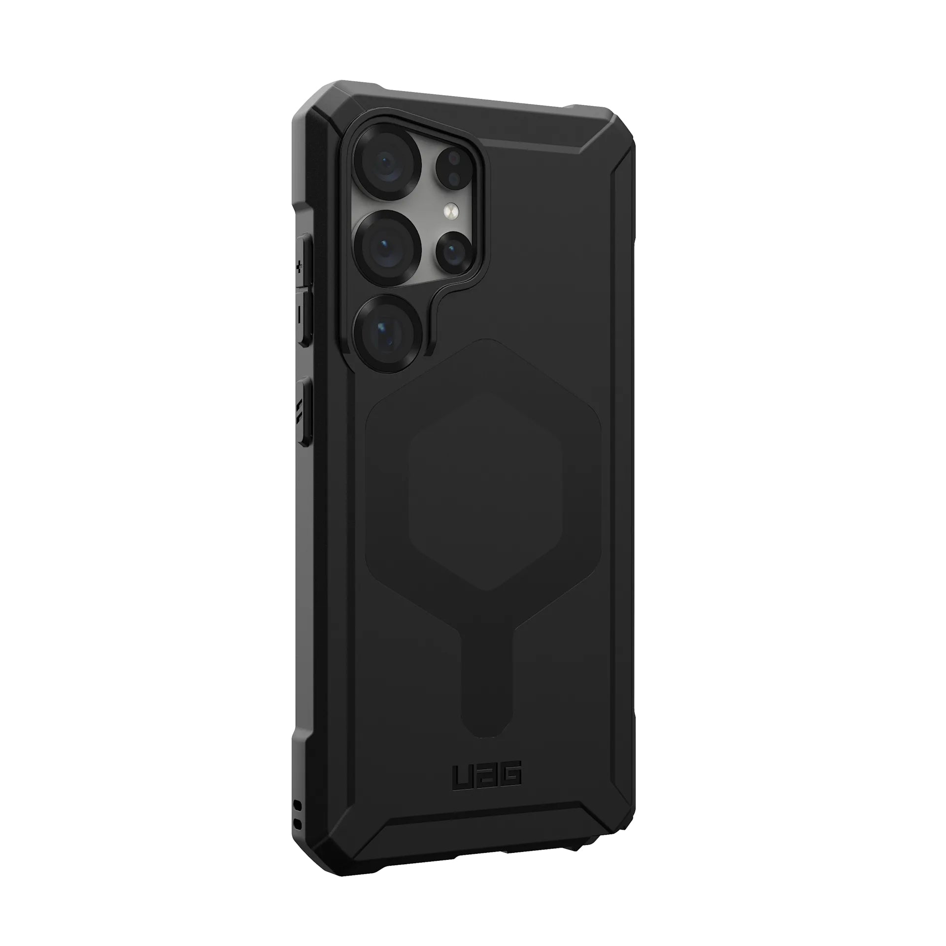 Urban Armor Gear UAG Essential Armor Backcover – für Samsung Galaxy S25 Ultra, Kunststoff, Schwarz, bis 4,6 m sturzsicher