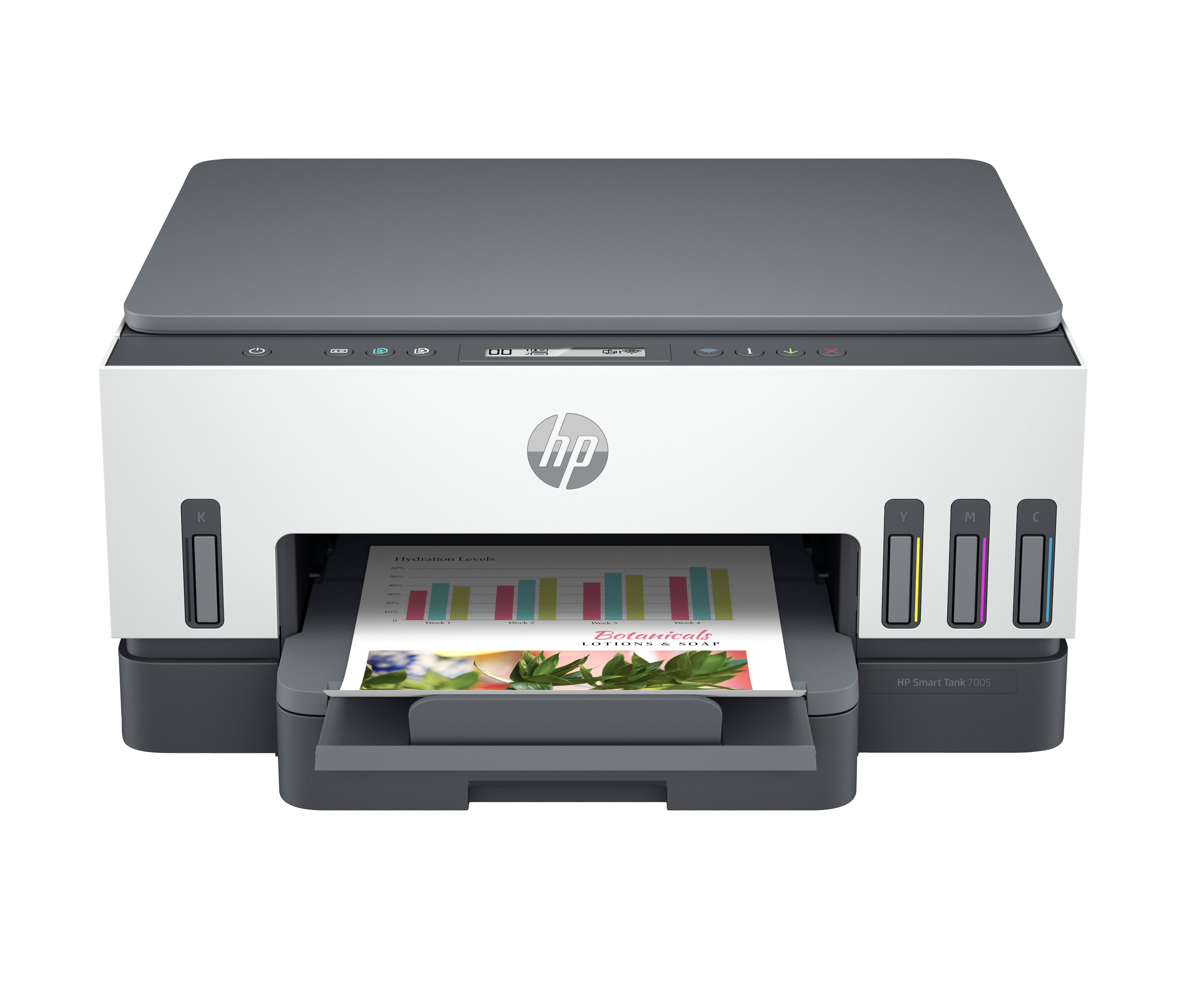 HP Smart Tank 7008 – Farbtintenstrahl-Multifunktionsdrucker, A4, 3-in-1, Duplex, WLAN, AirPrint, Mopria
