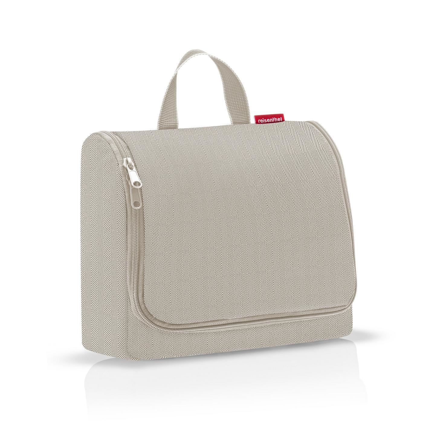 Reisenthel Kosmetiktasche XL – 28×25×10 cm, wasserfest, aufhängbar – Sand – Polyester – 1 Stk.