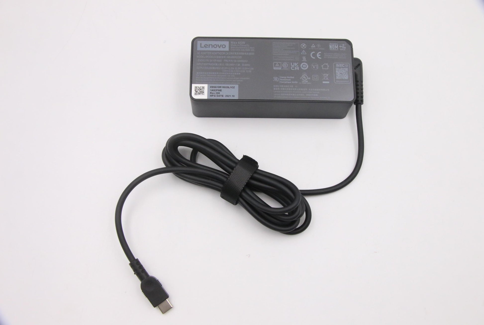 Lenovo 5A10W86253 Netzteil 65 W – für Lenovo-Laptops – Schwarz
